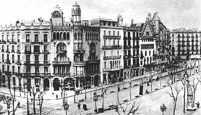  Paseo de Gracia, um 1905 