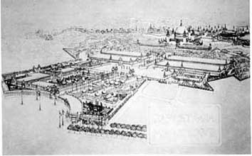  Puig i Cadafalch, Gesamtplan Expo 1917/1929 Barcelona 