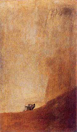  Goya - Perro semihundido